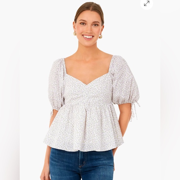 Tuckernuck Hyacinth House Lavender Society Blouse Women’s XS NWT - Picture 2 of 14